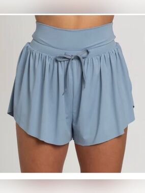 Gold Hinge Women's Go With Flow Shorts Echo Blue SZ L